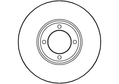 NBD007 NATIONAL Тормозной диск