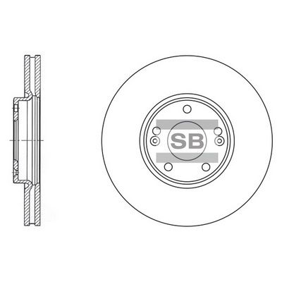 SD1023 Hi-Q Тормозной диск