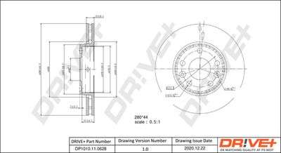 DP1010110628 Dr!ve+ Тормозной диск