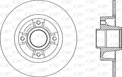 BDR216510 OPEN PARTS Тормозной диск