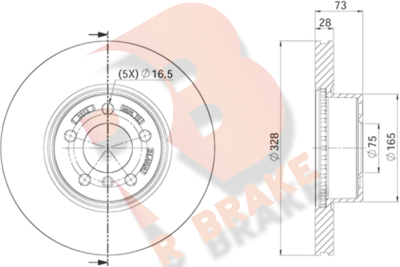 78RBD22212 R BRAKE Тормозной диск