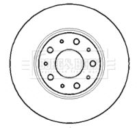 BBD5130 BORG & BECK Тормозной диск