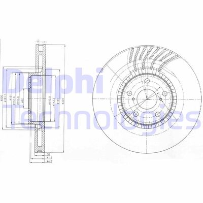 BG9012 DELPHI Тормозной диск