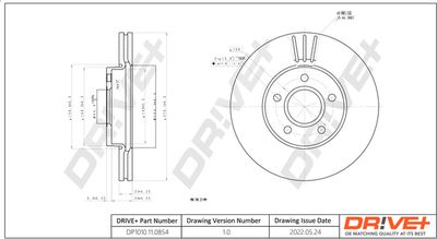 DP1010110854 Dr!ve+ Тормозной диск