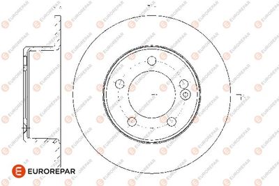 1667855080 EUROREPAR Тормозной диск