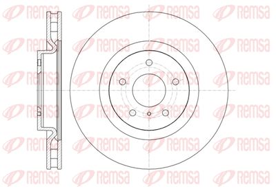 6134710 REMSA Тормозной диск