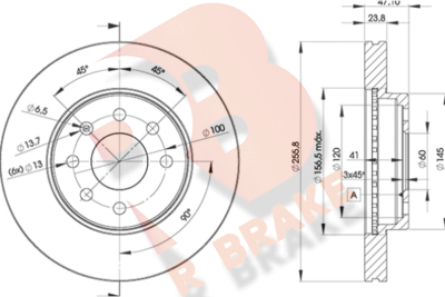 78RBD22559 R BRAKE Тормозной диск