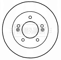 BBD5174 BORG & BECK Тормозной диск