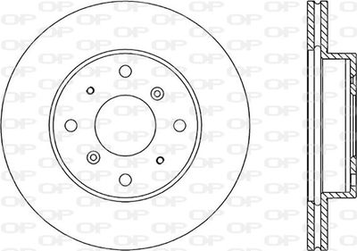 BDR105320 OPEN PARTS Тормозной диск