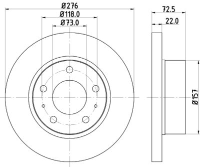 PCD18222 DON Тормозной диск