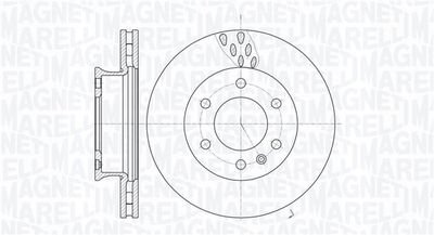 361302040280 MAGNETI MARELLI Тормозной диск