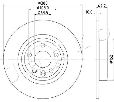 61L10 JAPKO Тормозной диск