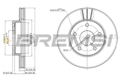 CD6180V BREMSI Тормозной диск