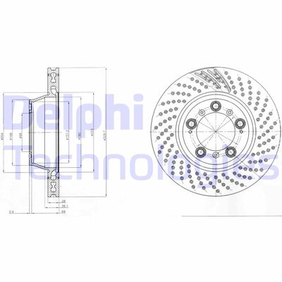 BG9097C DELPHI Тормозной диск