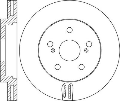 FR0749V FIT Тормозной диск