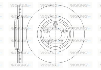 D6137410 WOKING Тормозной диск