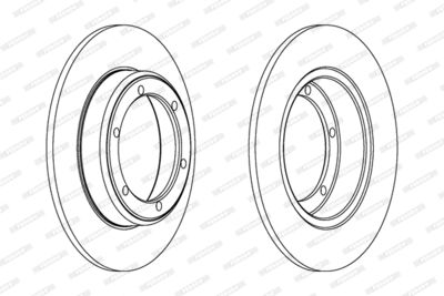 DDF060 FERODO Тормозной диск