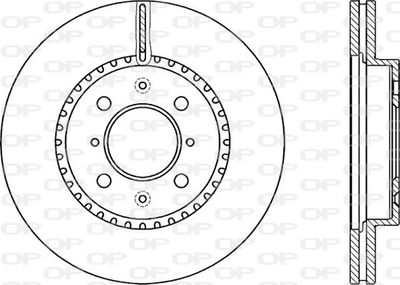 BDA223320 OPEN PARTS Тормозной диск