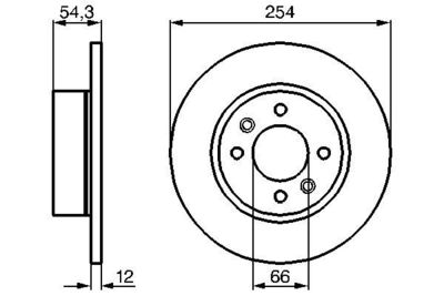 0986478390 BOSCH Тормозной диск