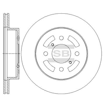 SD4807 Hi-Q Тормозной диск