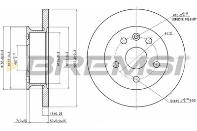 CD6424S BREMSI Тормозной диск