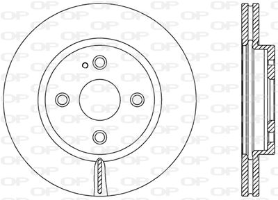 BDR249020 OPEN PARTS Тормозной диск