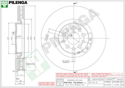 V055 PILENGA Тормозной диск