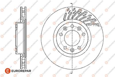 1667851280 EUROREPAR Тормозной диск