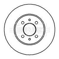 BBD4597 BORG & BECK Тормозной диск