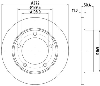 PCD21272 DON Тормозной диск