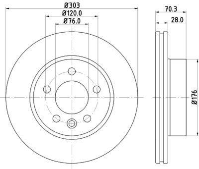 PCD22801 DON Тормозной диск