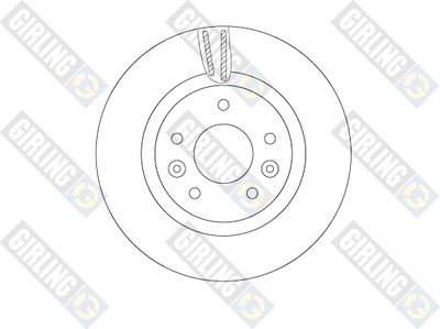 6067861 GIRLING Тормозной диск