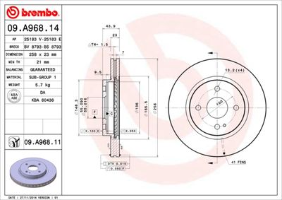 BS8793 BRECO Тормозной диск