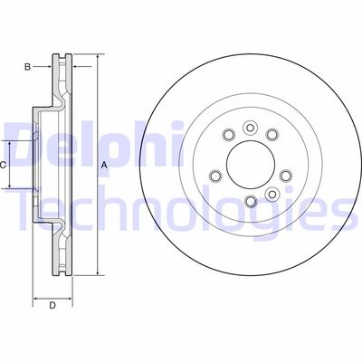 BG9204C DELPHI Тормозной диск