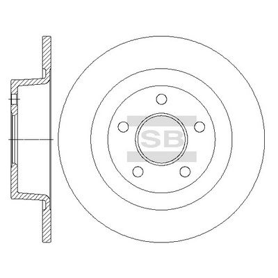 SD5310 Hi-Q Тормозной диск