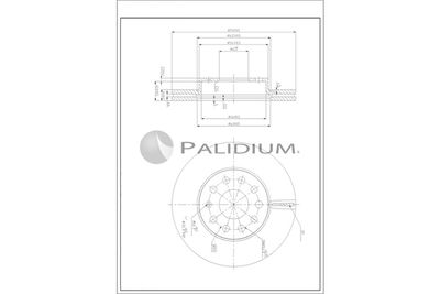 P330254 ASHUKI by Palidium Тормозной диск