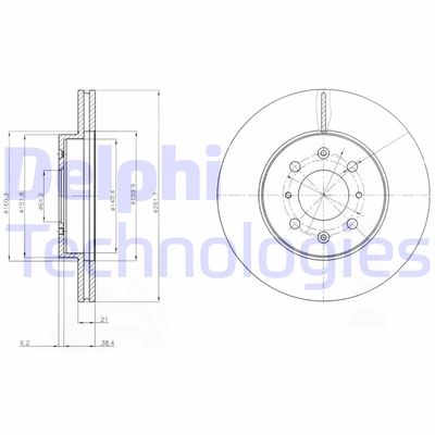 BG2759C DELPHI Тормозной диск