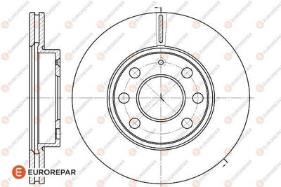 1618879480 EUROREPAR Тормозной диск