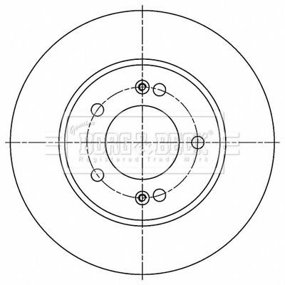 BBD5512 BORG & BECK Тормозной диск