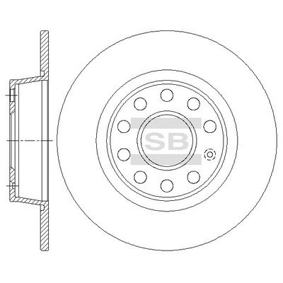 SD5411 Hi-Q Тормозной диск