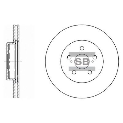 SD4001 Hi-Q Тормозной диск