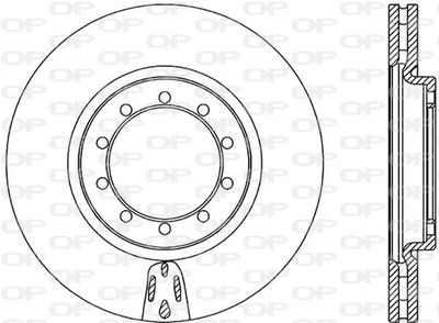 BDA231920 OPEN PARTS Тормозной диск