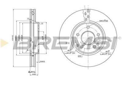 CD7136V BREMSI Тормозной диск