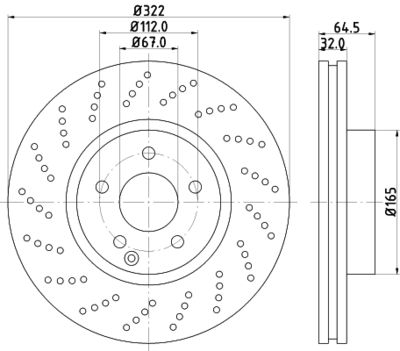 8DD355114231 HELLA Тормозной диск