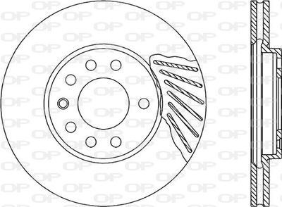 BDR180820 OPEN PARTS Тормозной диск