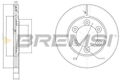 CD6602V BREMSI Тормозной диск