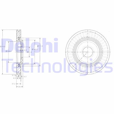 BG3620C DELPHI Тормозной диск