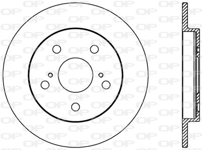 BDR239710 OPEN PARTS Тормозной диск