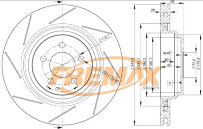 BD3064 FREMAX Тормозной диск