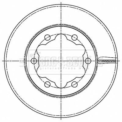 BBD6189S BORG & BECK Тормозной диск